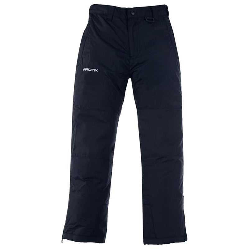 Arctix Kids Snow Pants with Reinforced Knees and Seat, Black, Medium - Image 1